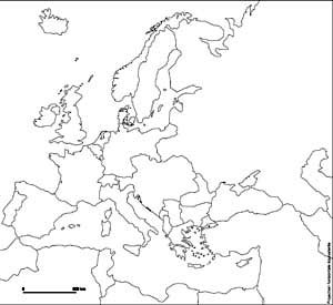 Internal borders of Europe 1914