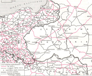 Rozwój sieci kolejowej na ziemiach polskich w XIX wieku