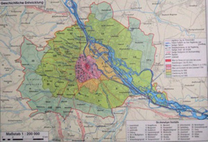 The urban development of Vienna from the Middle Ages to the Present